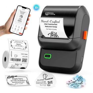 Imagem de Máquina de etiquetas Ponek M100 Bluetooth com 300 modelos e fita de 2 