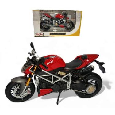 Imagem de Miniatura de moto escala 1/12 maisto, Ducati streetfighter s