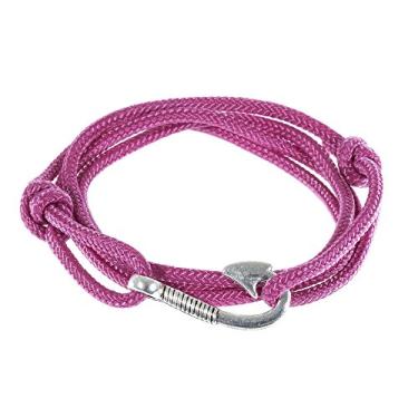 Imagem de West Coast Paracord Pulseiras femininas ajustáveis com âncora náutica e gancho de peixe – feitas de corda de nylon