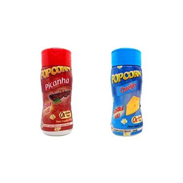 Imagem de Temperos P/ Pipoca Popcorn Cx 12 Frascos. 6 Picanha - 6 Queijo