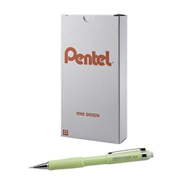 Imagem de Pentel Lapiseira Twist-Erase III (0,7 mm), cilindro verde Celadon, pacote com 12 (QE517K)