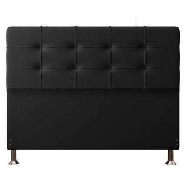 Imagem de Cabeceira Queen 1,60m Atenas Suede Preto