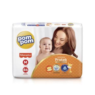 Imagem de Kit Com 2 Fralda Pompom Protek Proteção De Mãe Hiper M