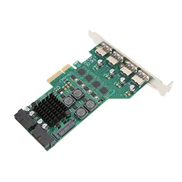 Imagem de Placa PCI Express USB 3.0, PCIE para placa de expansão USB 3.0 independente de 4 canais para Windows para LINUX