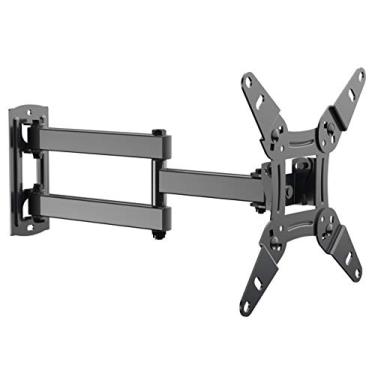 Imagem de EVERVIEW Suporte de parede para monitor de TV de movimento total, braços articulados, rotação de extensão de inclinação para a maioria dos monitores e TVs de tela curva plana LCD de 13 a 42 polegadas, VESA máx. 200 x 200 mm até 20 kg