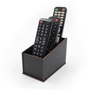 Imagem de Porta Controle Remotos Pintura Com 3 Divisórias em Mdf Cor:Preto