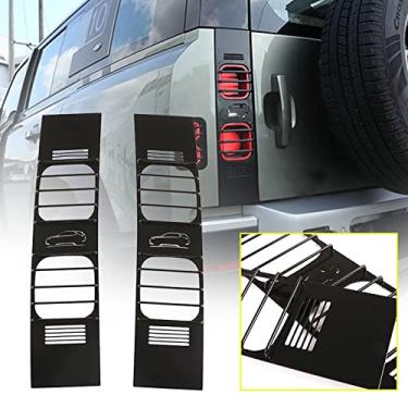 Imagem de FINMOKAL Acabamento Da Tampa De Proteção Da Luz De Freio Traseira Preta Para Lrover Defender 2020-2022 90/110