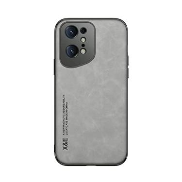Imagem de Kepuch Silklike Capa para Oppo Find X5 Pro - Case Placa de Metal Embutida para Oppo Find X5 Pro - Cinza