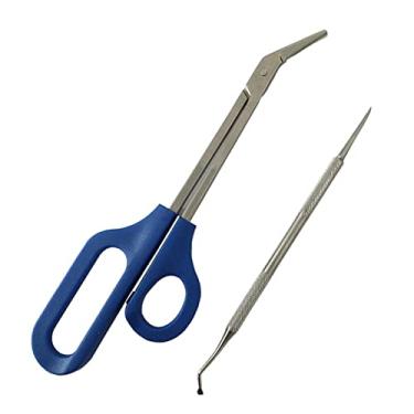 Imagem de dailymall Tesoura de unha de aço inoxidável para pedicure para idosos e lixa de unha encravada