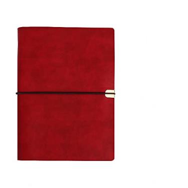 Imagem de A5 Caderno de Couro PU Multicolorido Pasta encadernada Agenda Planners Livro de Orçamento Escritório de Negócios Material Escolar Papelaria, D, 1 peça