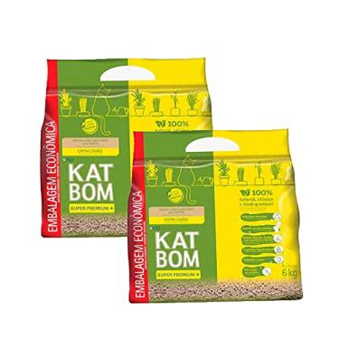Imagem de Combo 2 Granulados Para Gatos Katbom - Capim Limão 6kg