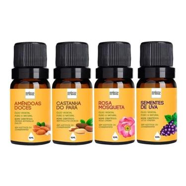 Imagem de Kit 4 Óleos Vegetais 10ml - Puro e Natural