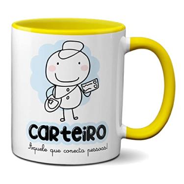Imagem de Caneca Carteiro Aquele Que Conecta As Pessoas! Presente (Amarela)