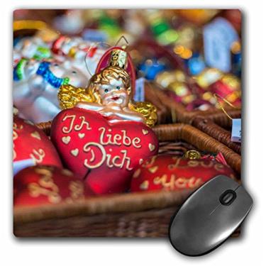 Imagem de 3drose Enfeite de vidro alemão Natal I Love You, Rothenberg, Alemanha - Mouse pad
