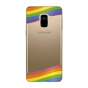 Imagem de Capa Case Capinha Samsung Galaxy A8 2018 Arco Iris Faixas - Showcase