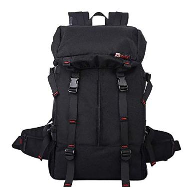 Imagem de Mochila durável, bolsa multifuncional, conforto respirável, ventilação, mochila de viagem, segura e conveniente, para homens/mulheres ao ar livre, preta