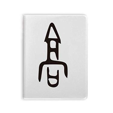 Imagem de Caderno de anotações de osso com sobrenome chinês, capa de gao, diário de capa macia