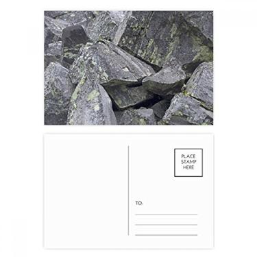 Imagem de Dark Stone Pieces Papel de parede Crackles musgo conjunto de cartão postal aniversário correspondência cartão de agradecimento