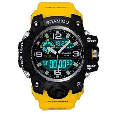 Imagem de Relógio de Pulso Masculino BOAMIGO Digital LED Relógio de Pulso de Borracha À Prova D' Água (C2)