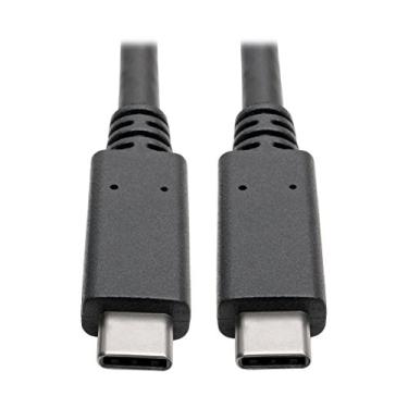 Imagem de Cabo USB C Tripp Lite com classificação 5A 20V (100W) 10 Gbps M/M USB 3.1 Gen 2 USB Tipo C USB-C USB Tipo C 3 pés 3' (U420-003-G2-5A)