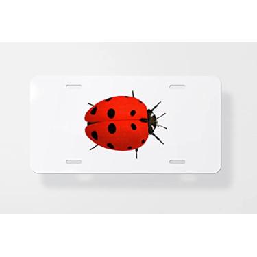 Imagem de Capa para placa de carro Ladybug – Capa para placa de carro – Capa para placa de carro 15 x 30 cm