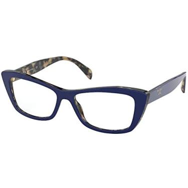 Imagem de Óculos de Grau Prada PR15XV 05C1O1 53 - Azul/Havana