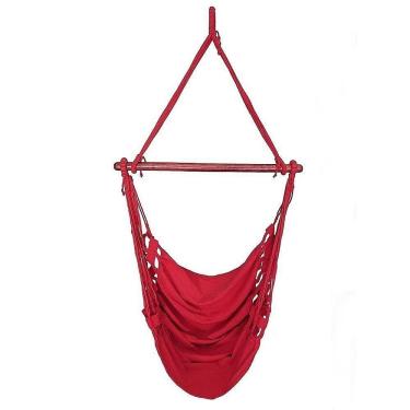 Imagem de Cadeira Rede Balanço De Teto Suspensa Cor:Vermelho