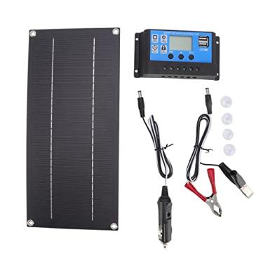 Imagem de BROLEO Kit Painel Solar Monocristalino de Alta Eficiência, 600W 18V, 100A 12V/24V, para Trailers e Veículos
