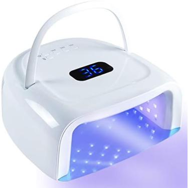 Imagem de Lâmpada De Unhas LED UV 60W - Luz De Polimento De Gel Para Secador De Unhas Mais Rápido, Lâmpada De Gel UV Sem Fio Com 42 Contas De Luz E 3 Configurações De Temporizador, Lâmpada De Cura Profissio