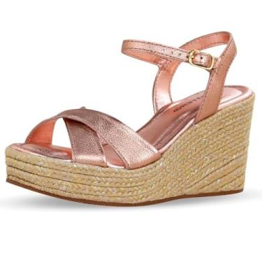 Imagem de Sandalia Bottero Anabela Couro Metalizado - 357601