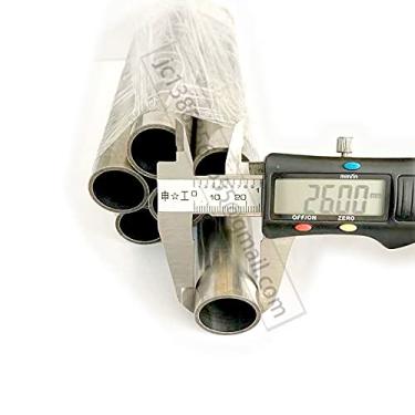 Imagem de Tubo de aço 26 mm Tubo de aço cardon 25mm Tubo de aço sem costura 24mm Tubo de aço 23mm Tubo de metal Tubo redondo 22mm Tubos de aço 1/2 tubo (OD26mmID22mm, L10cm)