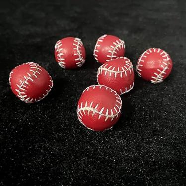 Imagem de SUMAG 5 Pcs Leather Ball (Red, 2.2 cm/0.9 in) Magic Tricks Chop Cup Ball Accessory for Cups & Balls Magic Illusions Gimmicks Mentalism Props