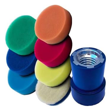 Imagem de Kit Boinas Polimento 1 Polegada + Prato Suporte M14 Politriz Rotativa Vonixx