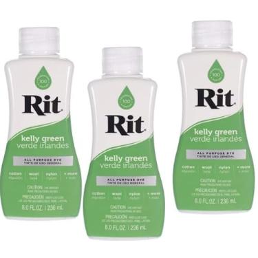 Imagem de Líquido Rit Dye – Selecione sua cor – Pacote com 3 recipientes de 226 g + código QR combo King (Kelly Green)