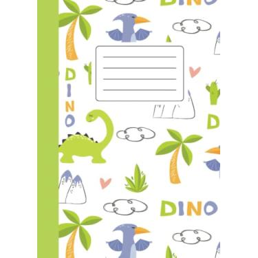 Imagem de Cuaderno de Diseño para niños: Libreta de páginas blancas para dibujar, escribir, apuntes | 110 páginas | Tamaño A4 | Dino