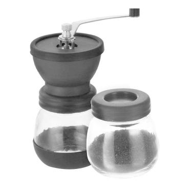 Imagem de Moedor Triturador De Café Manual De Vidro Com 2 Potes De Armazenamento