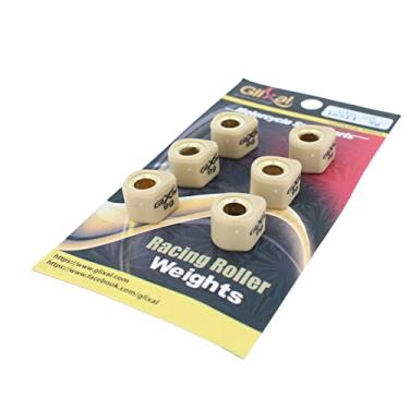 Imagem de Glixal 16 x 13 mm de alto desempenho de polígonos variadores deslizantes, peso de rolo deslizante de corrida 139QMB GY6 50cc - 100cc Scooter Moped ATV (9 gramas)