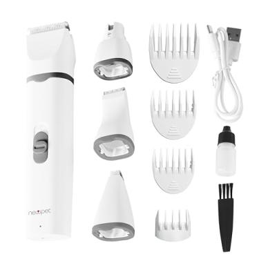 Imagem de Kit Máquina De Tosa Pets Gato Cachorro Tosador Profissional, Kit de aparador de pelos para animais de estimação 4 em 1, sem fio e recarregável para cães e gatos
