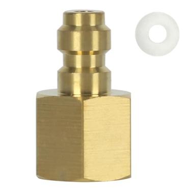 Imagem de Adaptador universal de plugue de desconexão rápida de 8 mm, rosca fêmea BSPP de cobre de 1/20.3 cm, acessórios de carregamento de paintball PCP com anel de vedação