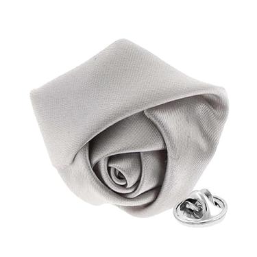Imagem de Vittorio Vico Broche masculino formal de lapela de flor sólida: alfinetes de acessórios de terno de flor para terno ou smoking, 1.5" (3.80CM), Poliéster, Não aplicável
