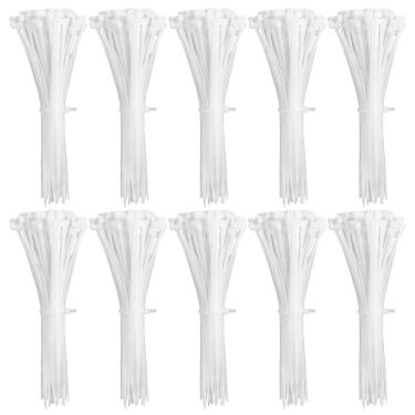 Imagem de Abraçadeira Nylon Enforca Gato 3,6X200Mm Branco Com 1000 Un