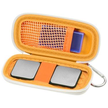 Imagem de Capa para monitor cardíaco compatível com AliveCor Kardia Mobile ECG/para KardiaMobile 6L para dispositivos Apple e Android - apenas capa (laranja)