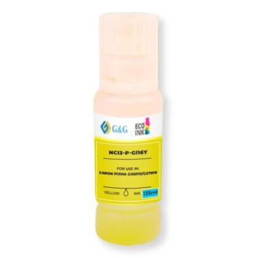 Imagem de Garrafa De Tinta Compatível Canon GI-16, Amarelo, G&G