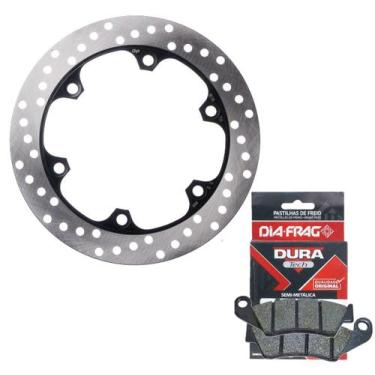 Imagem de Disco De Freio Dianteiro Falcon 400 + Pastilhas Diafrag - GP7 / DIAFRA