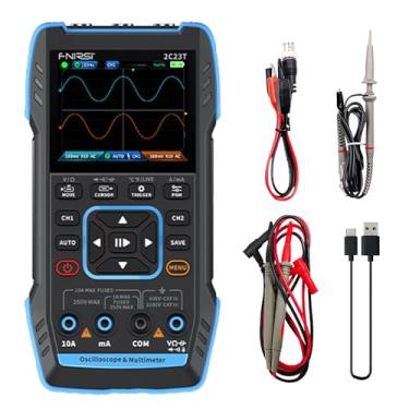 Imagem de 2C23T Multímetro Osciloscópio Digital Portátil + Gerador de Sinal de Função Mais recente Gerador de Sinal de Osciloscópio de Canal Duplo 3IN1 10MHZ * 2 50MS/s