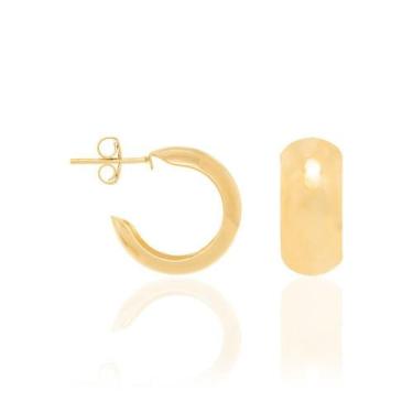 Imagem de Brincos banhado ouro 3x 24k 18k e 22k ou prata 925 femininos meia argo