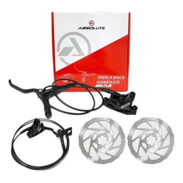Imagem de Freio Hidráulico Bike Absolute Brutus 4 Pistões C/ Par Disco, Brutus