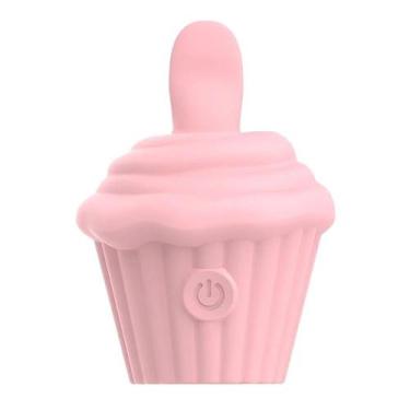Imagem de Vibrador Estimulador Cupcake 10 Modos Sexy Import, Roxo