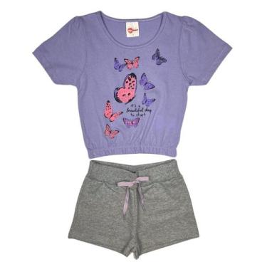 Imagem de Conjunto Infantil Sarah - Usedino Ref.40015 Var.01, 4, Lilás