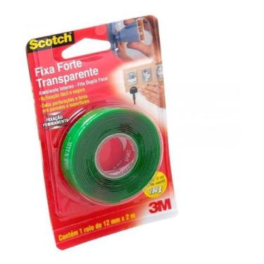 Imagem de Fita Dupla Face Transparente Fixa Forte 12mm X 2m Scotch 3 M